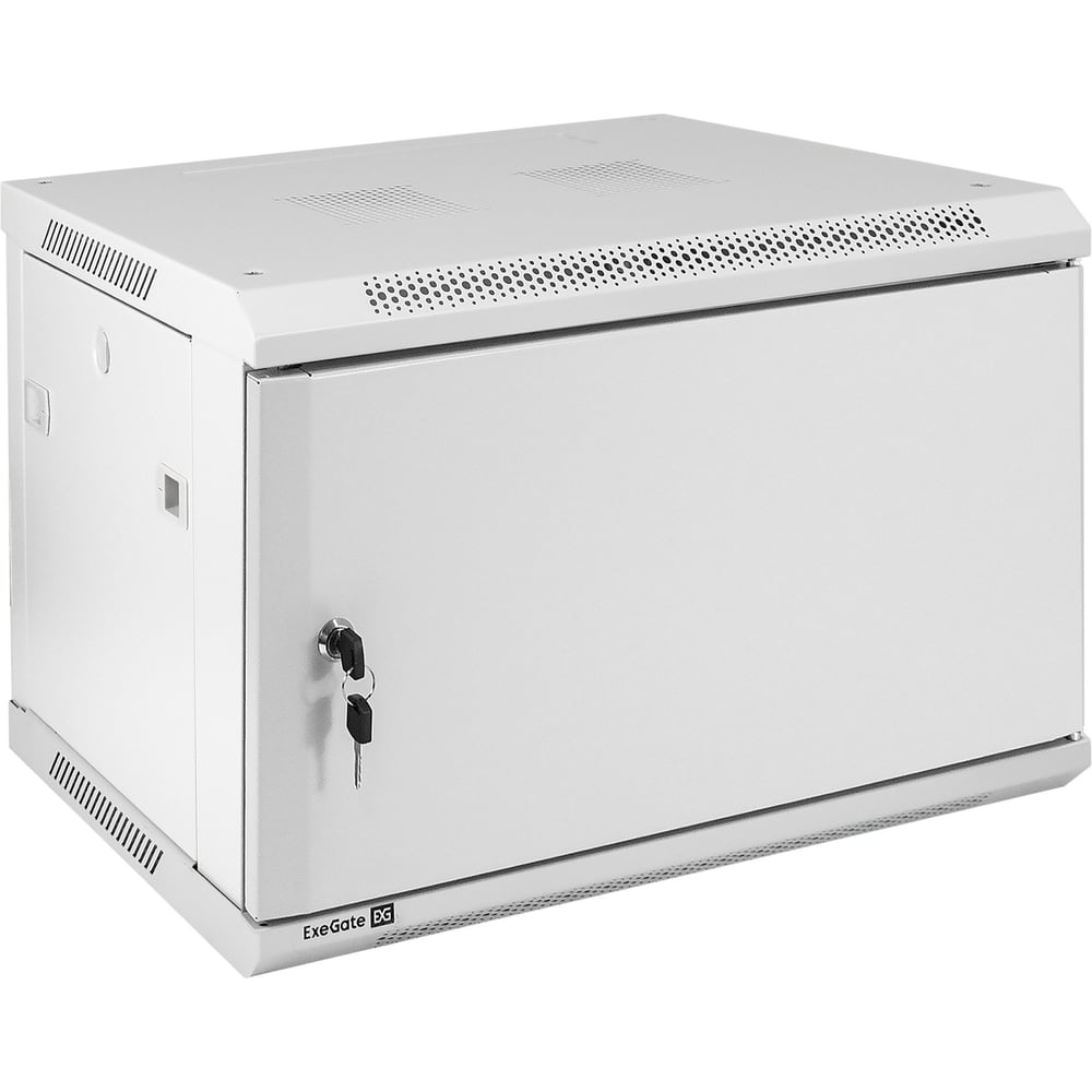 Изображение товара Телекоммуникационный шкаф ExeGate 19 настенный 6U IP 23 серый RAL 7035