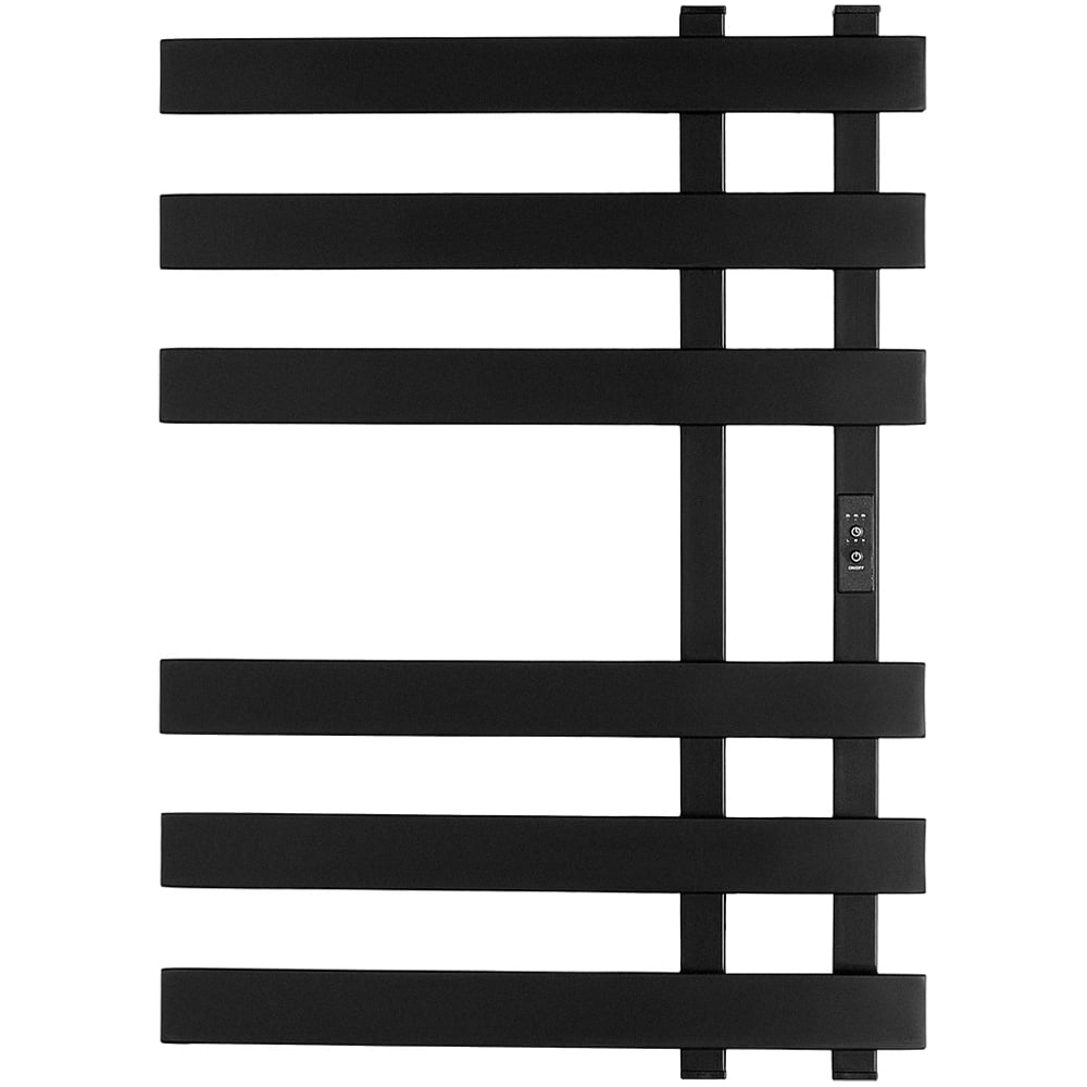 Изображение товара Электрический полотенцесушитель NEOSOUL quadro 70x50, матовое черное покрытие