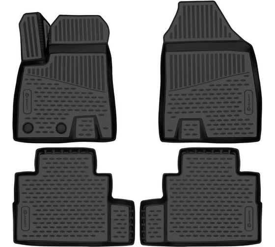 Изображение товара Коврики 3D в салон Element для JETOUR Dashing (I) 2022 -, 4WD, 4шт, полиуретан/ Джитур Дашинг ELEMENT3DAN1048210k