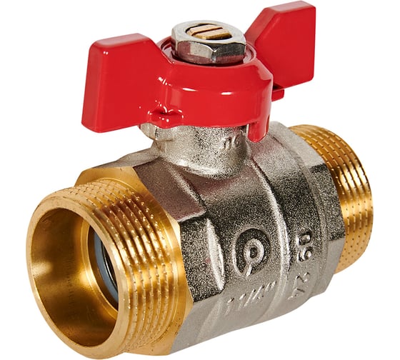 Изображение товара Кран шаровой ROMMER НР/НР, ручка бабочка 1 1/4 RBV-0007-2410232 RG00938RJNC4HA