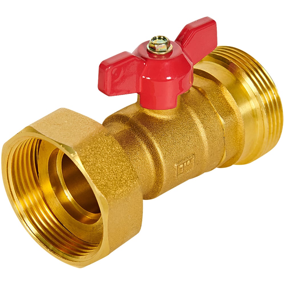 Изображение товара Клапан запорный латунный ROMMER НР 1 1/2 с накидной гайкой