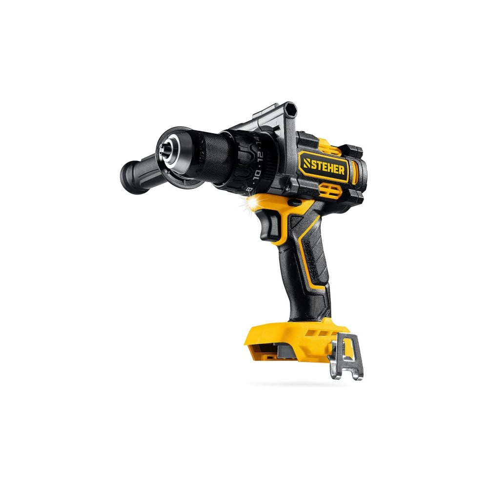 Изображение товара Бесщеточная ударная дрель-шуруповерт STEHER 20 В CBS-165 с реверсом и подсветкой
