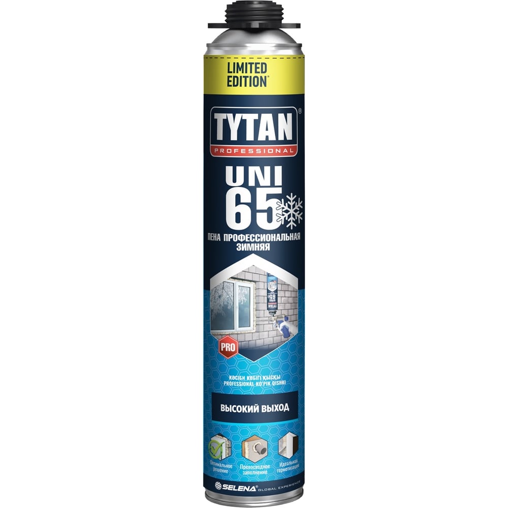 Изображение товара Профессиональная монтажная пена TYTAN PROFESSIONAL 65 Uni Limited Edition 750 мл зимняя