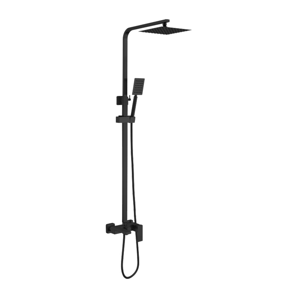 Изображение товара Душевая система Valfex Antares Steel Black тропический душ черный 12029