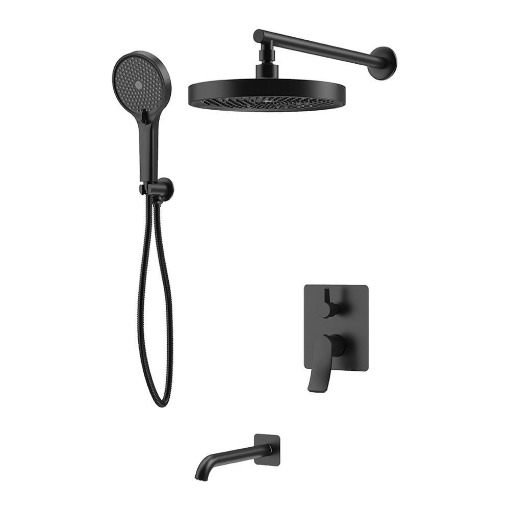 Изображение товара Душевая система Valfex Electra Black с верхним и ручным душем латунь 3 режима