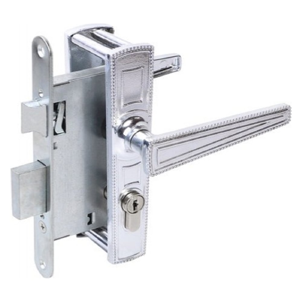 Изображение товара Врезной замок Абсолют ЗВ4-3/01 Хром цилиндровый для деревянных дверей