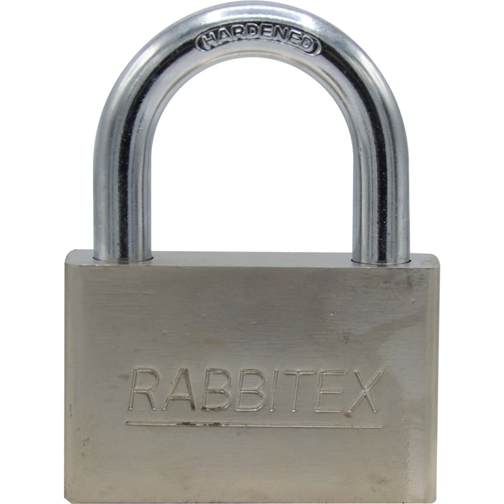 Изображение товара Навесной замок RABBITEX стальной никель 70 мм антикоррозийный 4 ключа
