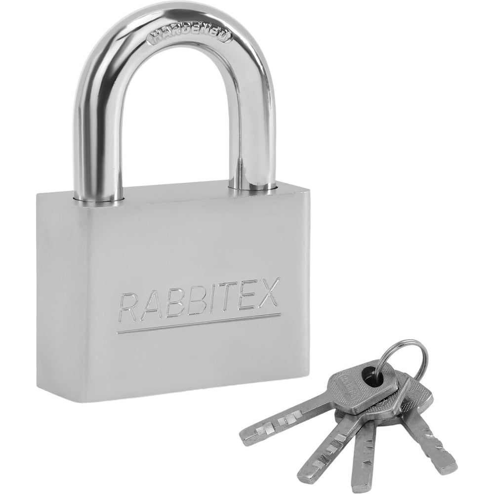 Изображение товара Замок навесной RABBITEX стальной 60мм с антикоррозионным покрытием