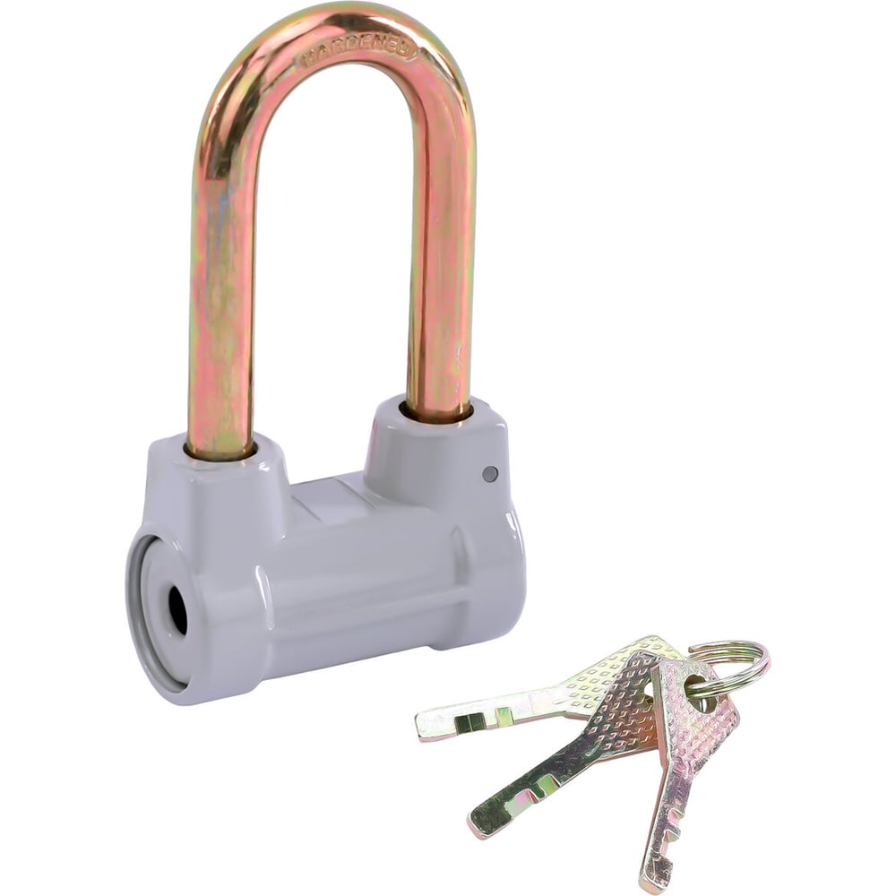 Изображение товара Навесной замок RABBITEX алюминиевый цилиндрический 60 мм с удлиненной дужкой