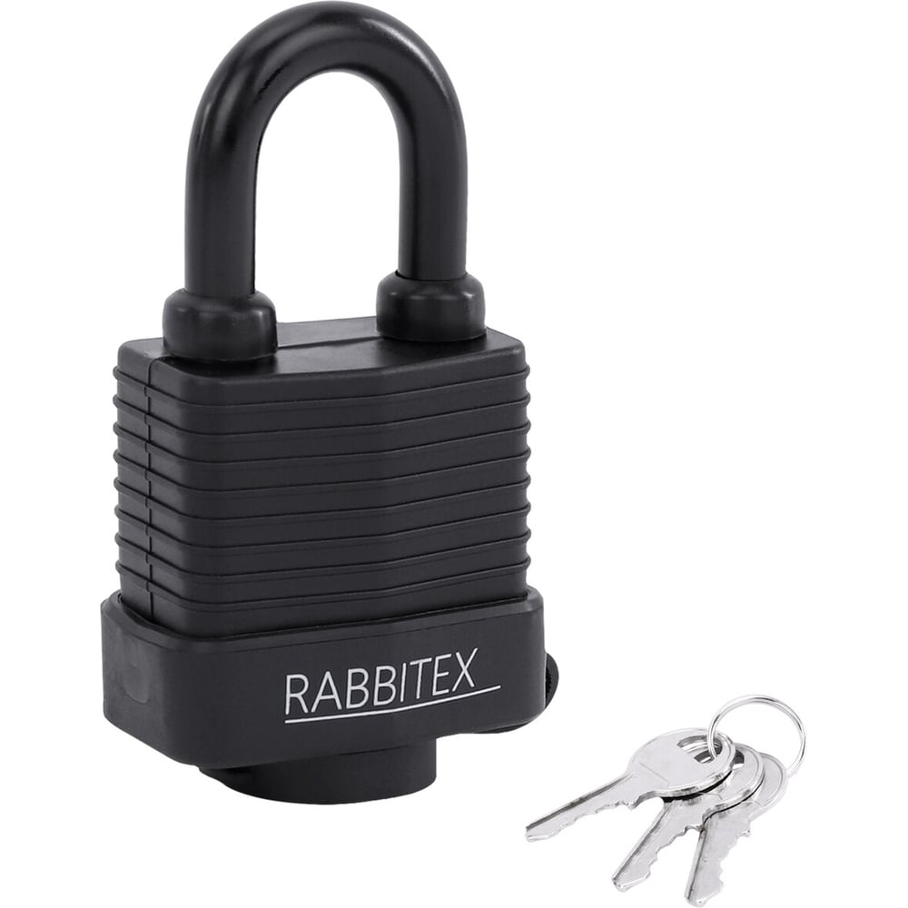Изображение товара Навесной замок RABBITEX стальной 50мм всепогодный 671301