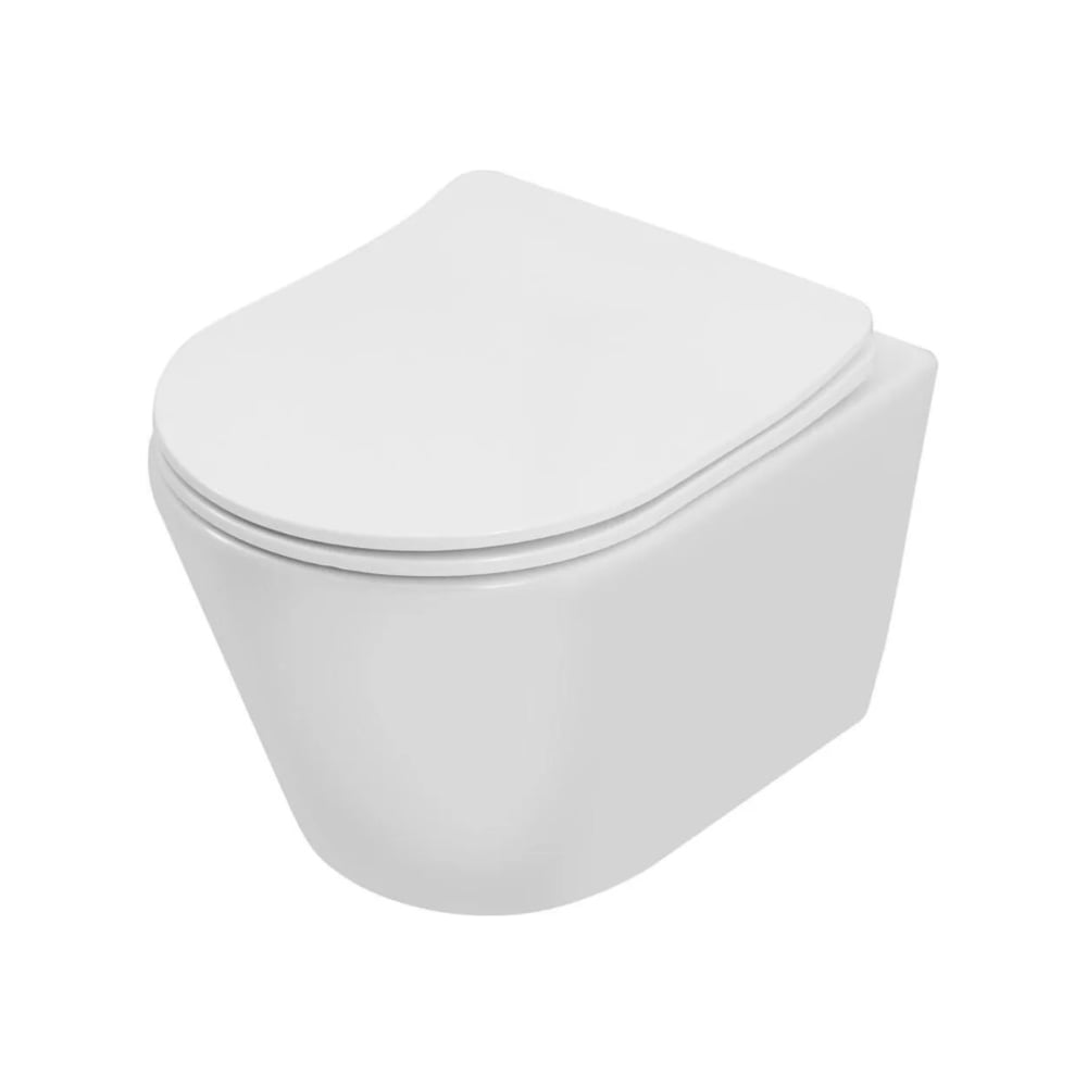 Изображение товара Подвесной унитаз Logan L6W SHORT TORNADO с сиденьем Soft Close современный стиль