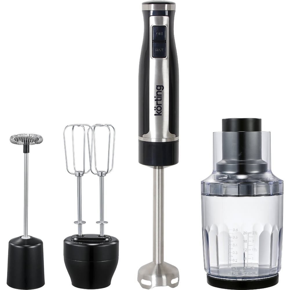 Изображение товара Погружной блендер KORTING KHB 0305 N 1200 Вт 8 скоростей черный сталь