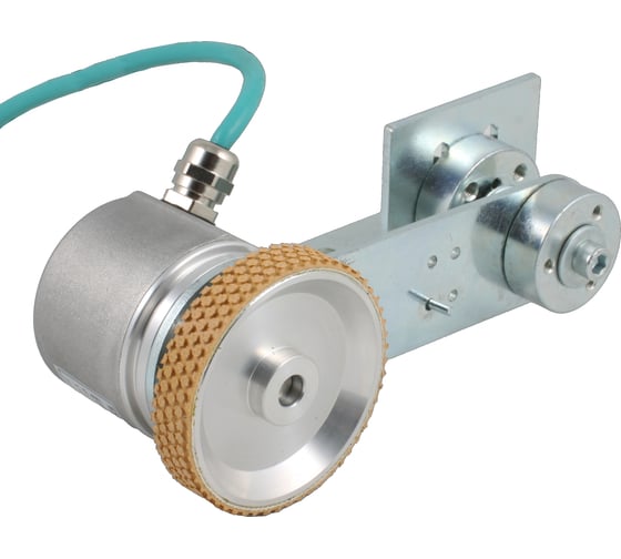 Изображение товара Инкрементальный энкодер INNOCONT D=50мм с мерным колесом L=200мм, контактная поверхность - резина, профиль ребристый EIM 5020OR1-R2