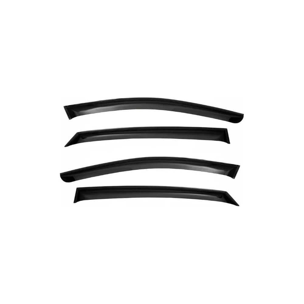 Изображение товара Комплект защитных накладок на окна для Chery Tiggo 4 акриловый черный 4 шт