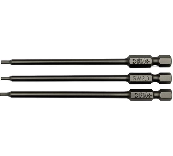 Изображение товара Бита Felo серия Industrial HEX 2, 100 мм, 3 шт 03420110