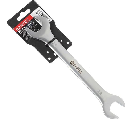 Изображение товара Ключ рожковый BARTEX 22х24 мм, матовый, CrV сталь 169986