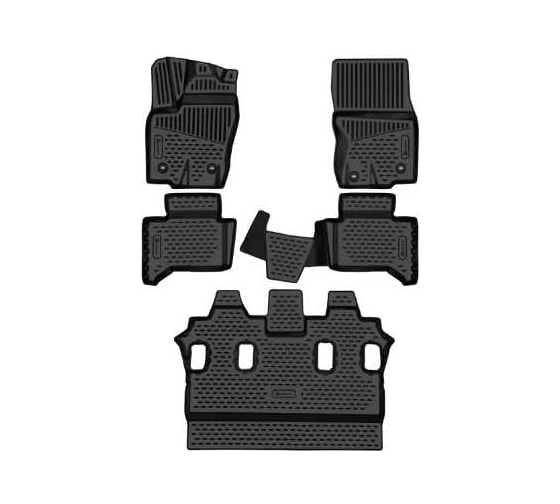 Изображение товара Коврики 3D в салон Element для TOYOTA Land Cruiser Prado (250) 2023 7 мест - 5 шт. (полиуретан) / Тойота Ле ELEMENT3DA70977210k