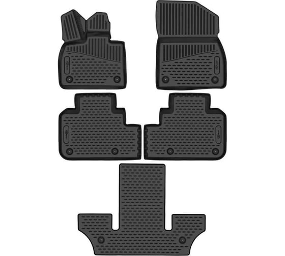 Изображение товара Коврики 3D в салон FORMAT для LiXiang L9 (I) 2022, 5шт. (полиуретан) / Ликсианг Л9 FORMAT.3DA71184210k
