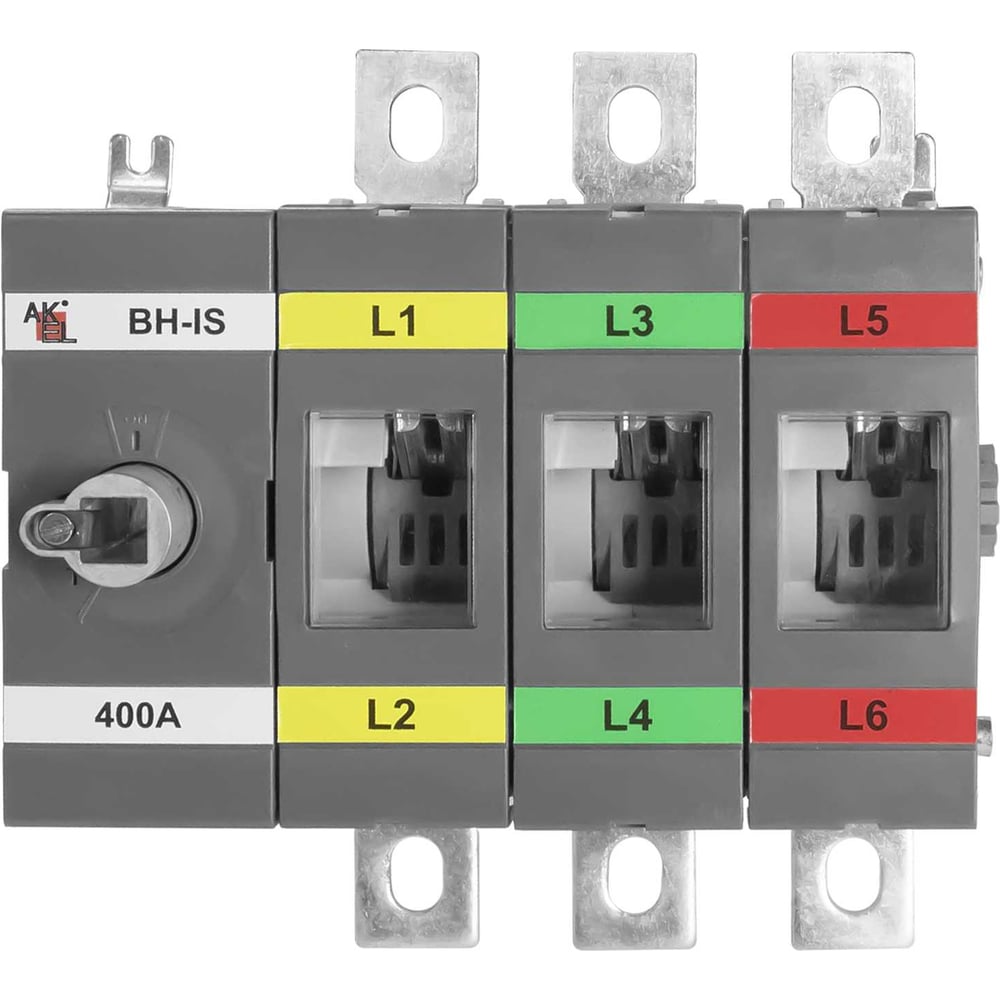 Изображение товара Выключатель нагрузки Akel ВН-ИС-Д3Р-400А-В 3P 1000V IP20