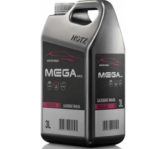 Изображение товара Базовая эмаль MegaMix Робин Гуд 391, комплект (эмаль: 850 мл + разбавитель: 340 мл), Краска автомобильная, базисная под лак 4673755228492