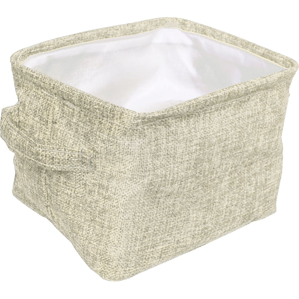 Изображение товара Коробка для хранения вещей с ручками Селфи ВЕСТА, 38х26х21см, слоновая кость