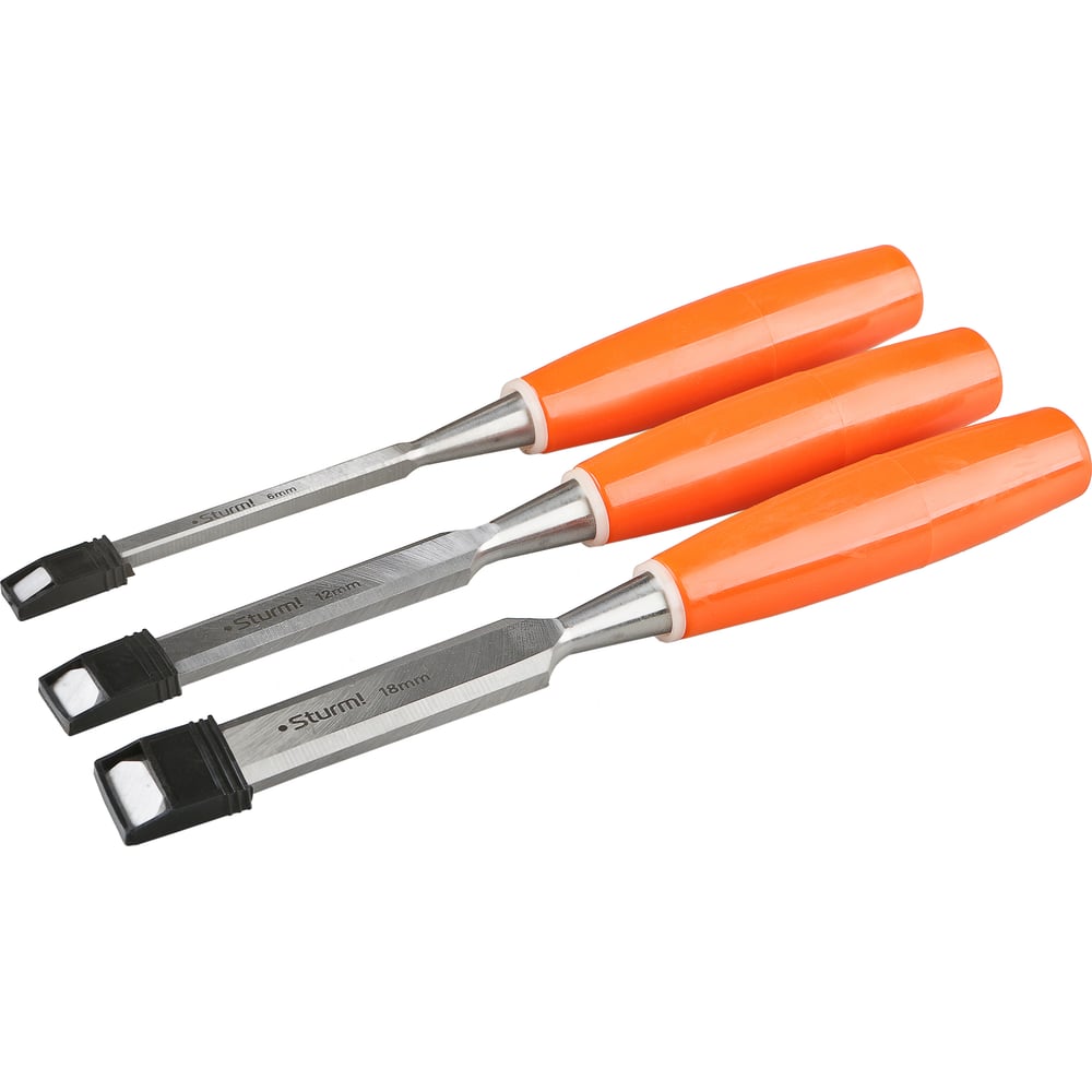 Изображение товара Набор стамесок Sturm PROMO 6, 12, 18 мм, 3 шт в упаковке