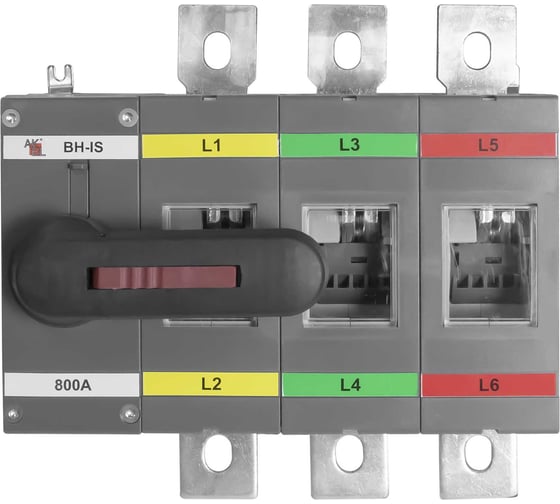 Изображение товара Выключатель нагрузки с видимым разрывом Akel ВН-IS-D3P-800A-С 3P/800A/1000V/передняя рукоятка на корпусе 803069