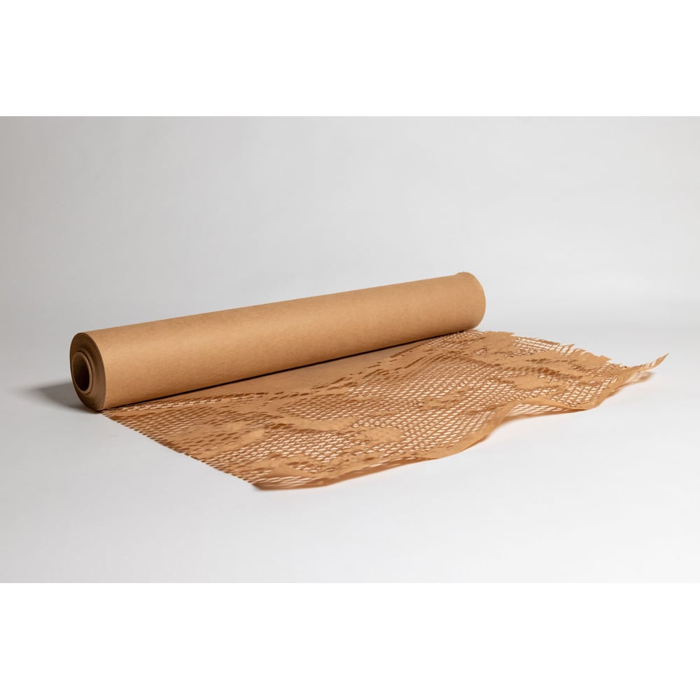 Изображение товара Крафт-бумага сетчатая бурого цвета 10м PerfectoPack для упаковки и творчества