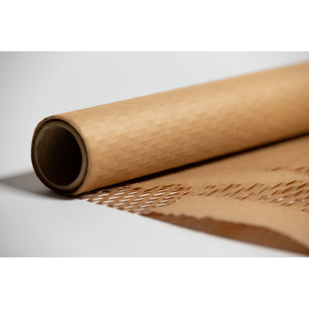 Изображение товара Крафт-бумага сетчатая бурая 5м PerfectoPack сотовая и облегченная