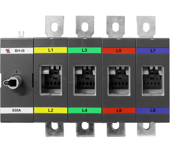 Изображение товара Выключатель нагрузки с видимым разрывом Akel ВН-IS-D4P-630A-В 4P/630A/1000V/без ручки управления и переходника 803076