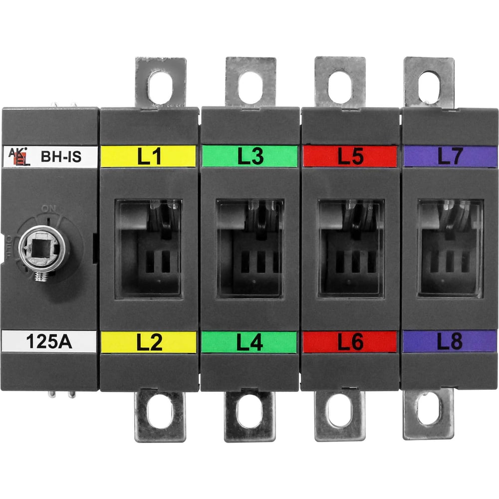 Изображение товара Выключатель нагрузки с видимым разрывом Akel ВН-ИС-Д4Р-125А-В 4П 750В 125А