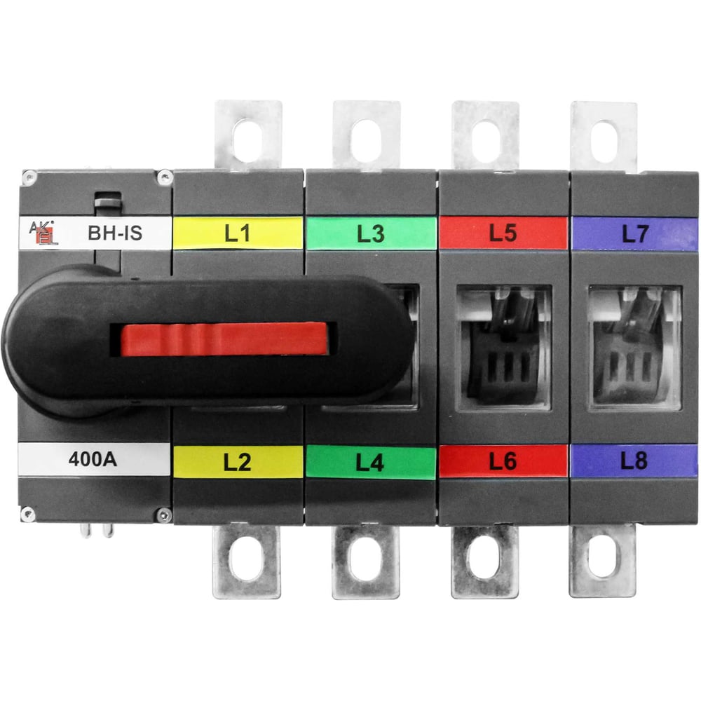 Изображение товара Выключатель нагрузки Akel ВН-ИС-Д4Р-400А-С 4П 1000 В 400 А промышленных нагрузок
