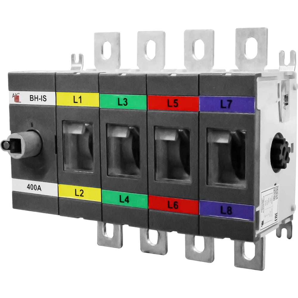 Изображение товара Выключатель нагрузки ВН-ИС-D4P-400A-В 4P/1000V с видимым разрывом Akel