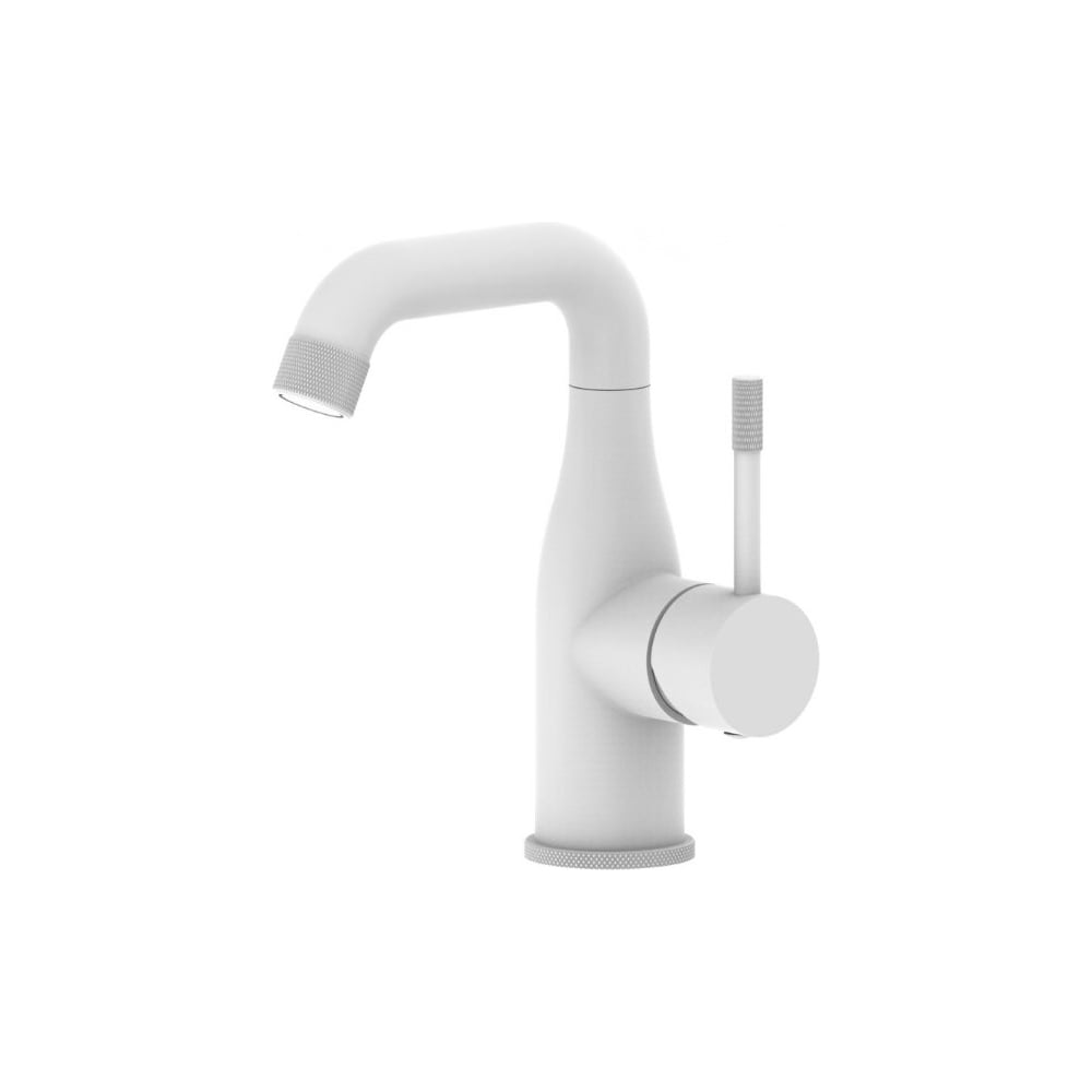 Изображение товара Современный однорычажный смеситель для умывальника ViEiR V403514-F белый