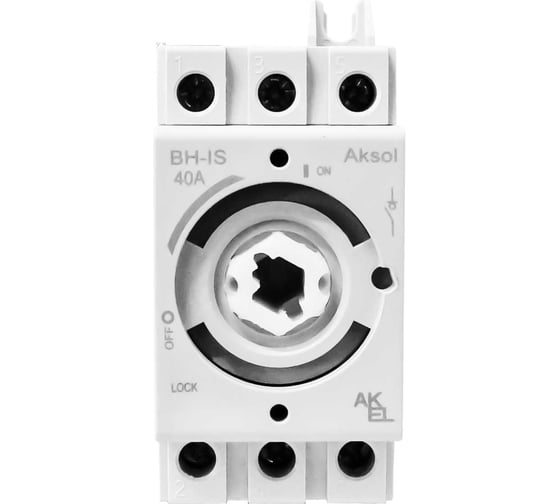 Изображение товара Выключатель нагрузки модульный Akel ВН-IS-AKSOL-3P-40A-В 3P/16~40A/без ручки управления и переходника 803851