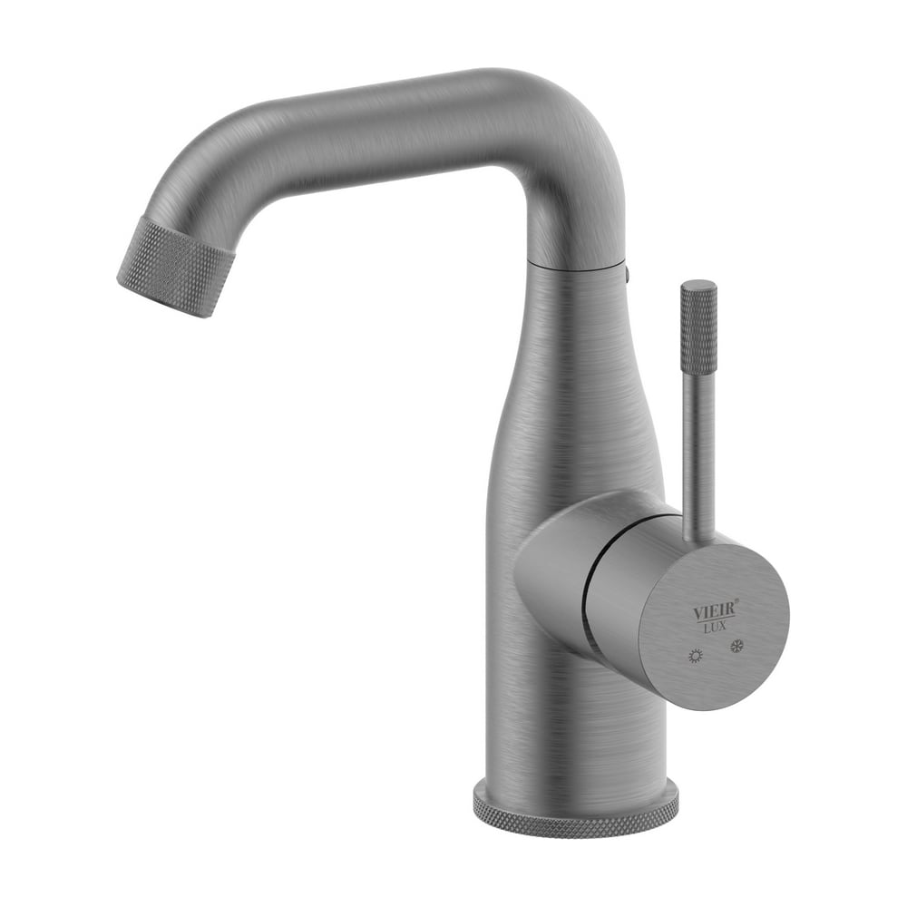 Изображение товара Смеситель для раковины ViEiR однорычажный графит современный дизайн V403514-G