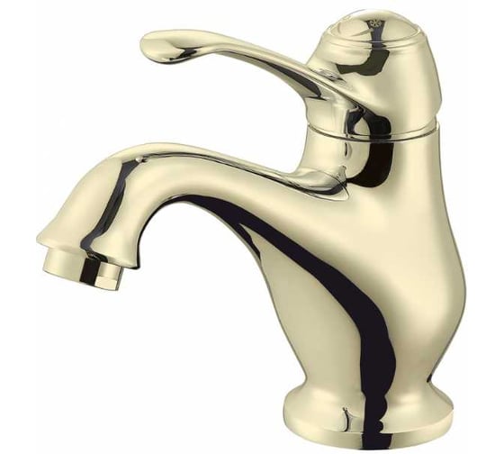 Изображение товара Смеситель для раковины ViEiR однорычажный золото декоративное покрытие для умывальника V413511-E