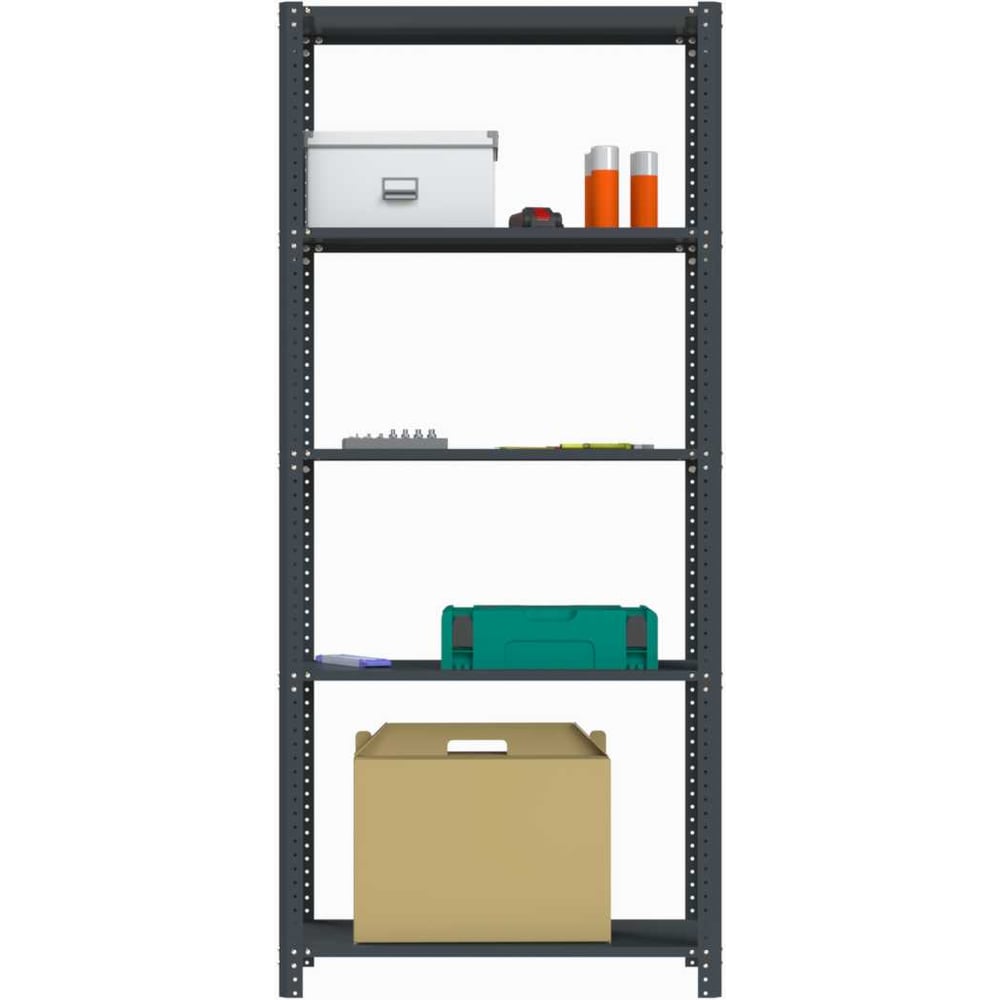 Изображение товара Стеллаж ООО Металекс AIR 2000х1000х500 серый с 5 полками для хранения