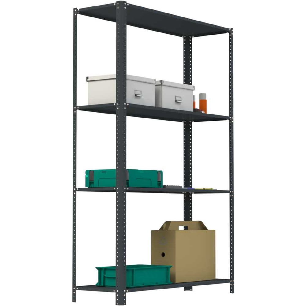 Изображение товара Стеллаж Metalex AIR 2200х1200х500 серый с 4 полками