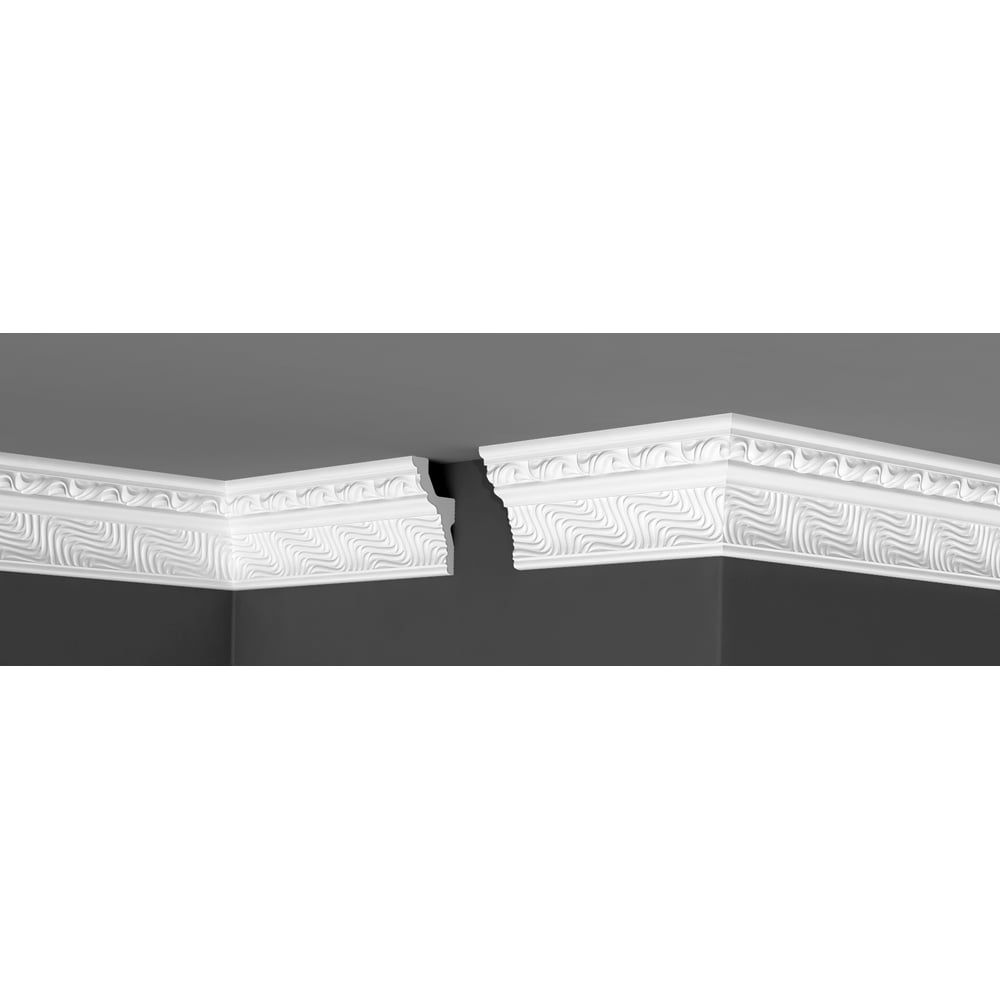 Потолочный плинтус Де-Багет плинтус потолочный для натяжных потолков полистирол format 206057 белый 28х53х2000 мм