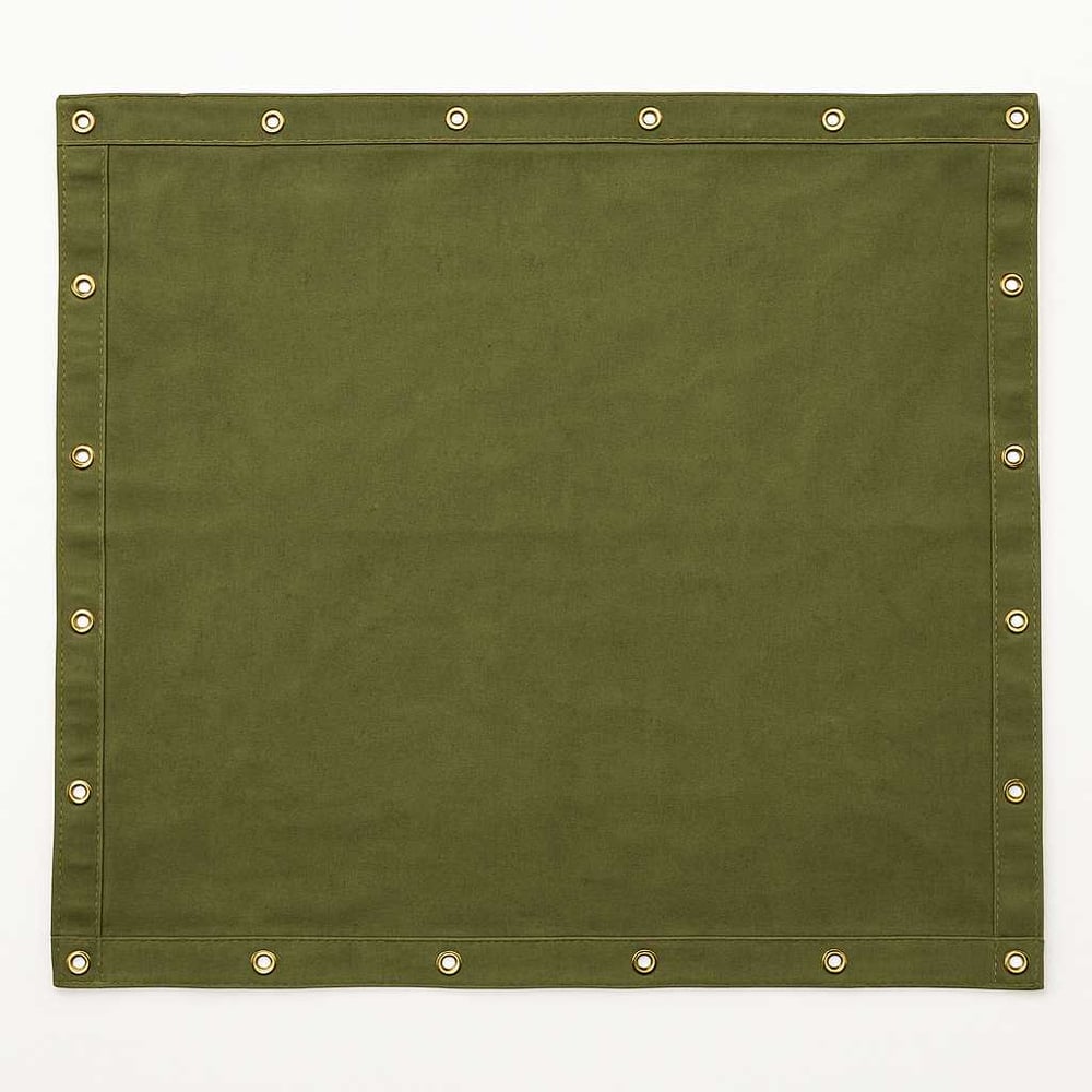 Изображение товара Брезентовый полог 2.7х4 метра с люверсами, огнеупорный, хаки