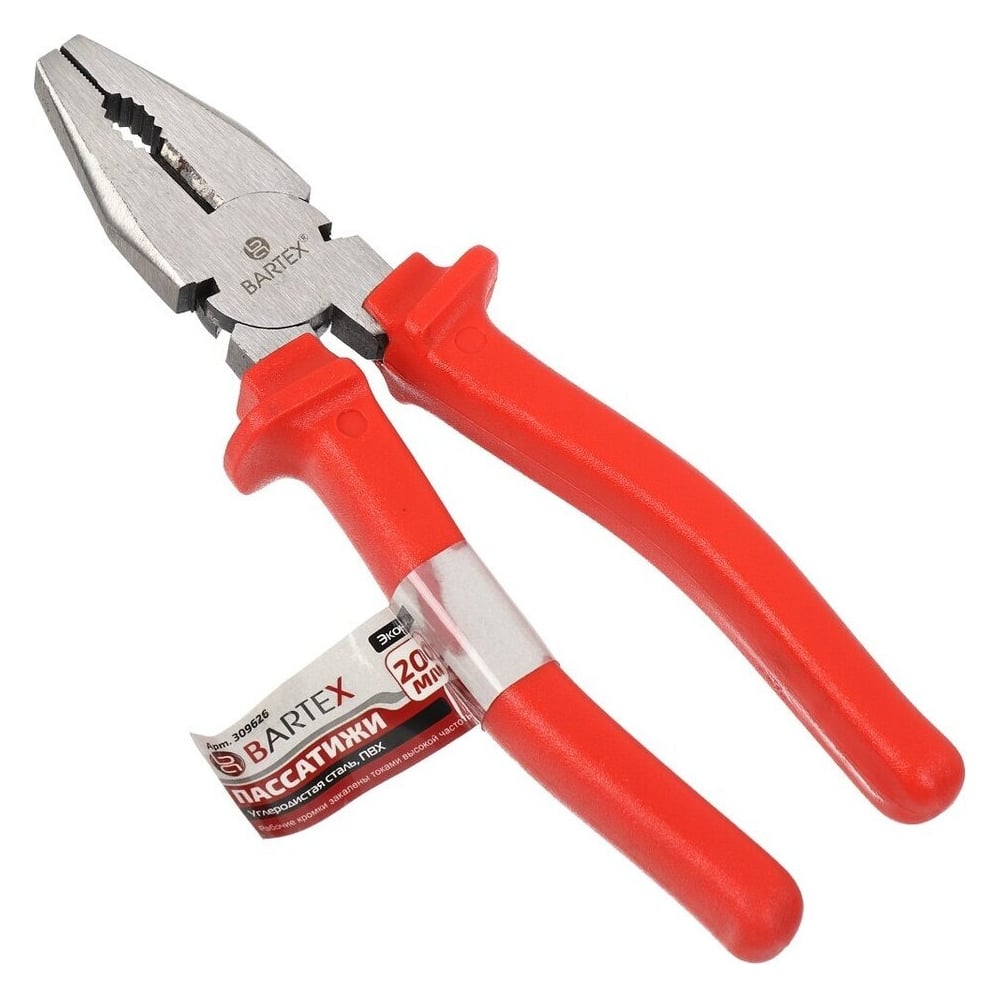 Изображение товара Пассатижи BARTEX Эконом 200 мм профессиональный инструмент