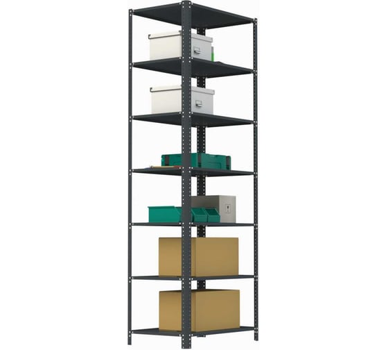 Изображение товара Стеллаж ООО Металекс AIR 2200х800х600 (7 полок) серый / 109296