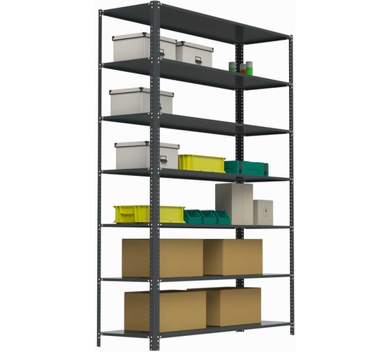 Изображение товара Стеллаж ООО Металекс AIR 2200х1600х300 (7 полок) серый / 109285