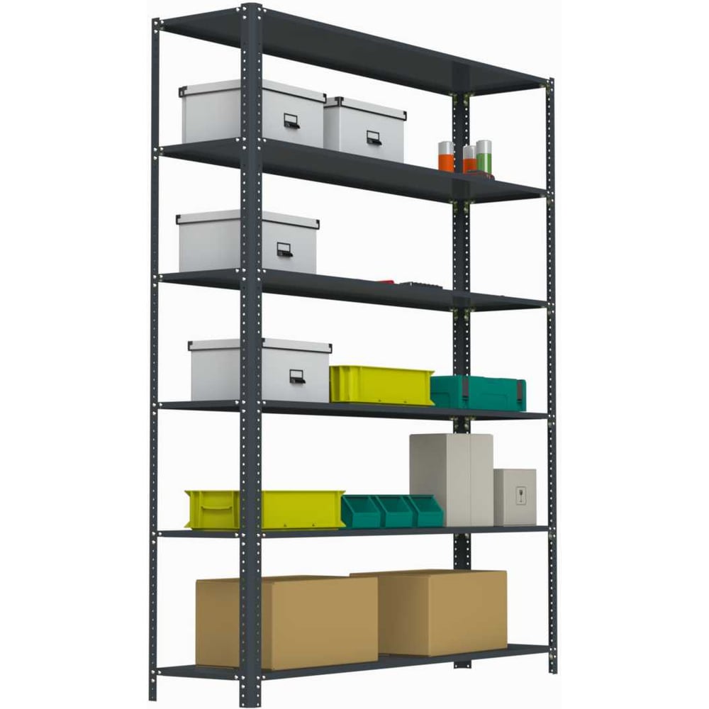 Изображение товара Стеллаж металлический ООО Металекс AIR 2200х1600х300 6 полок серый