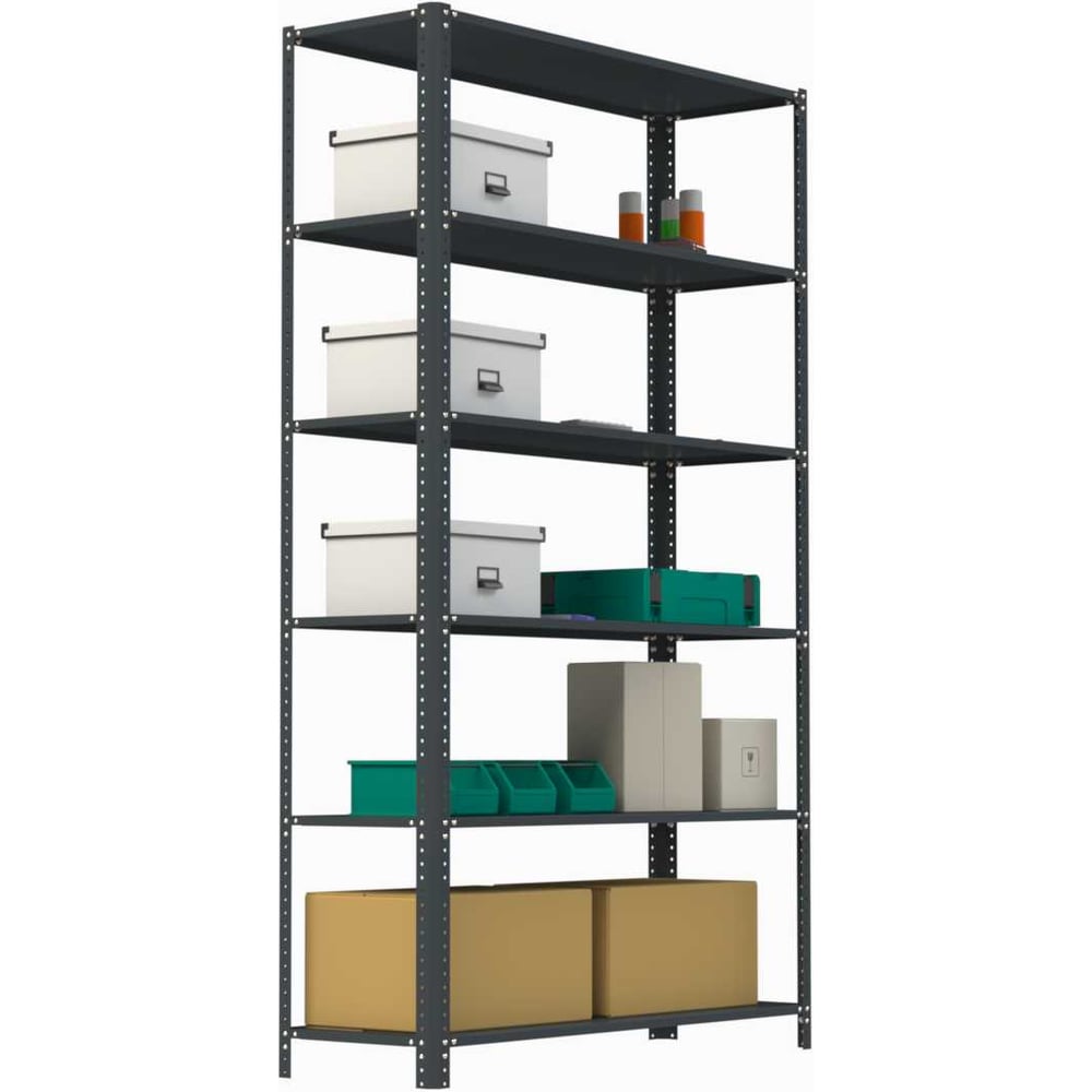 Изображение товара Стеллаж ООО Металекс AIR 2200х1200х600 6 полок серый