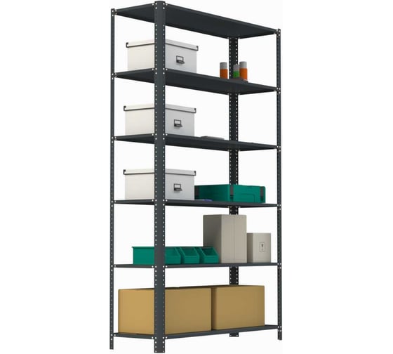 Изображение товара Стеллаж ООО Металекс AIR 2200х1200х500 (6 полок) серый / 109273