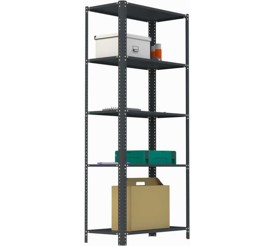 Изображение товара Стеллаж ООО Металекс AIR 2200х800х400 (5 полок) серый / 109246