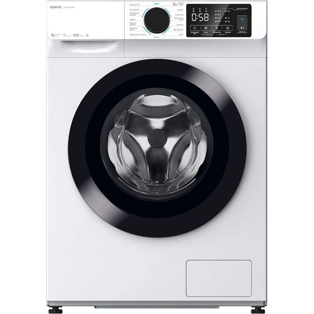 Изображение товара Стиральная машина Centek CT-1920 6 кг, А+++, пар, LED дисплей, инвертор