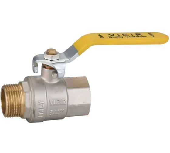 Изображение товара Кран газовый ViEiR 1 внутренняя х наружная резьба, рычаг, для газоснабжения VRQ213-03